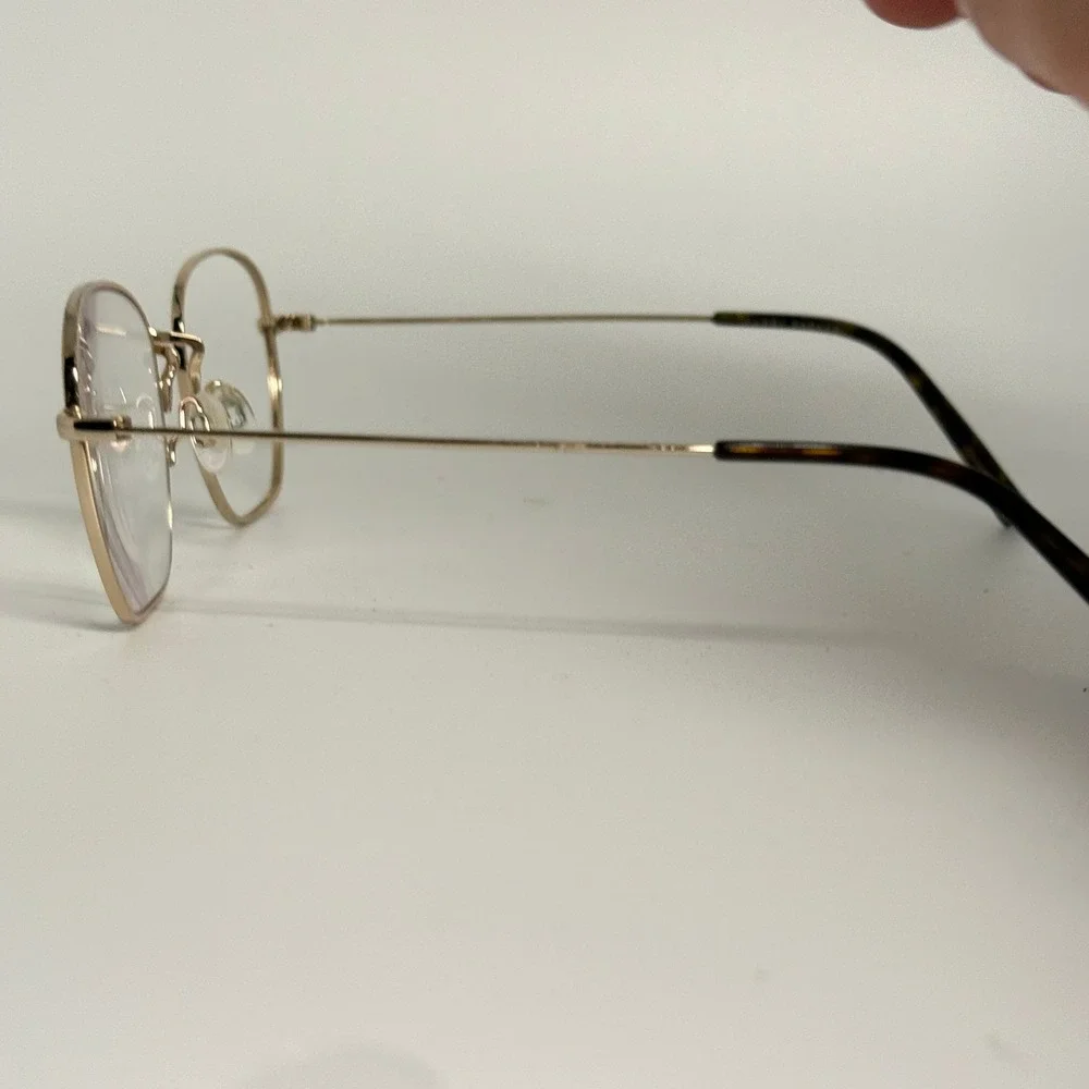 Warby Parker Hale M 2403 Gold Eyeglasses Frames‎ 51-20-145 Tortoise Tips